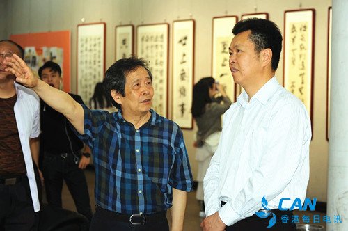 舒同、舒安书画展在江西省文联展览中心隆重展出