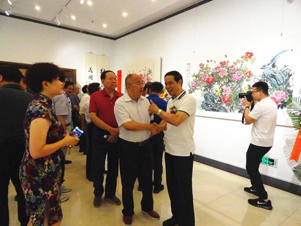 盛世牡丹花正艳 川晋两省携手为94岁花鸟画家邵仲节在太原办画展