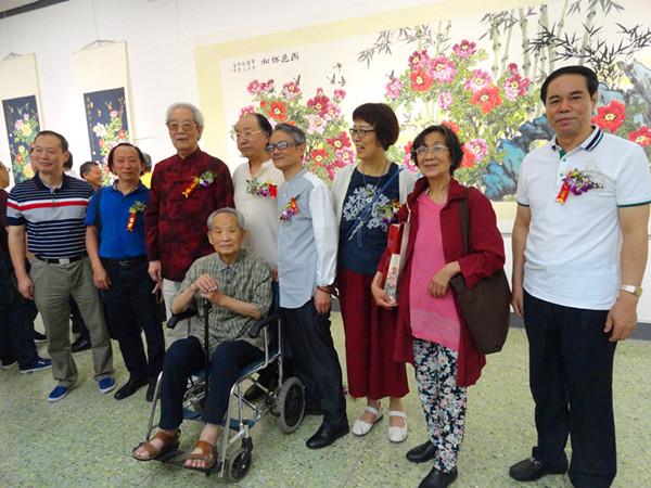 盛世牡丹花正艳 川晋两省携手为94岁花鸟画家邵仲节在太原办画展